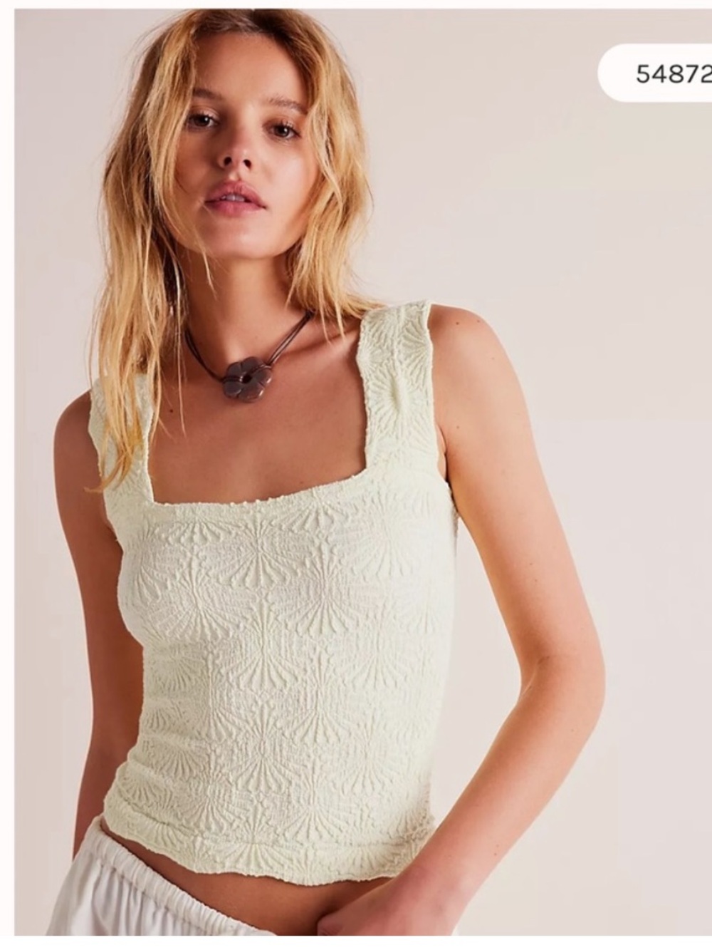 Free people love letter cami in ivory xs/s